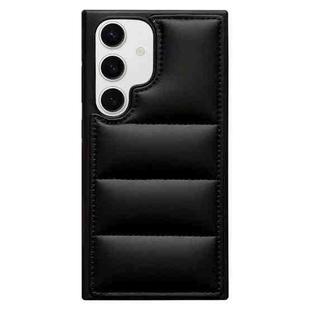 For Samsung Galaxy S24+ 5G Cotton Filling Eiderdown Airbag Phone Case(Black)