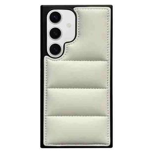 For Samsung Galaxy S24 5G Cotton Filling Eiderdown Airbag Phone Case(White)