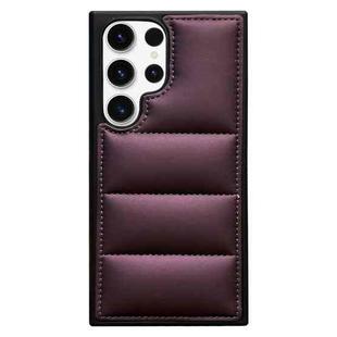 For Samsung Galaxy S23 Ultra 5G Cotton Filling Eiderdown Airbag Phone Case(Purple)