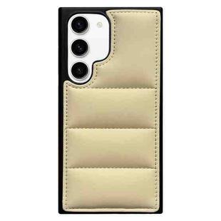 For Samsung Galaxy S23+ 5G Cotton Filling Eiderdown Airbag Phone Case(Beige)
