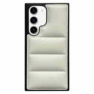 For Samsung Galaxy S23+ 5G Cotton Filling Eiderdown Airbag Phone Case(White)