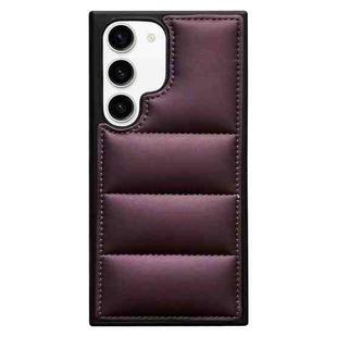 For Samsung Galaxy S23+ 5G Cotton Filling Eiderdown Airbag Phone Case(Purple)