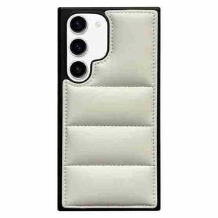 For Samsung Galaxy S23 5G Cotton Filling Eiderdown Airbag Phone Case(White)