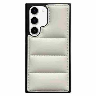 For Samsung Galaxy S22 5G Cotton Filling Eiderdown Airbag Phone Case(White)