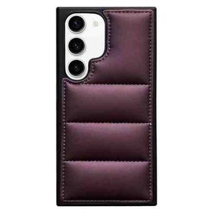 For Samsung Galaxy S22 5G Cotton Filling Eiderdown Airbag Phone Case(Purple)