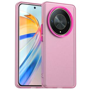 For Honor Magic6 Lite 5G Candy PC Hybrid TPU Shockproof Phone Case(Red)