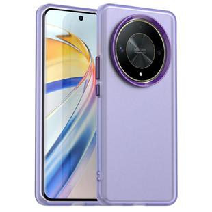 For Honor X9 Candy PC Hybrid TPU Shockproof Phone Case(Purple)