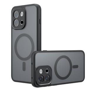 For OnePlus 13T Armor MagSafe Precise Hole PC Hybrid TPU Phone Case(Frosted Black)