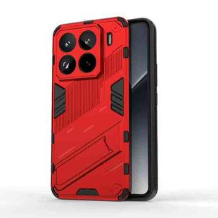 For Xiaomi 15 Pro 5G Punk Armor 2 in 1 PC + TPU Phone Case with Holder(Red)