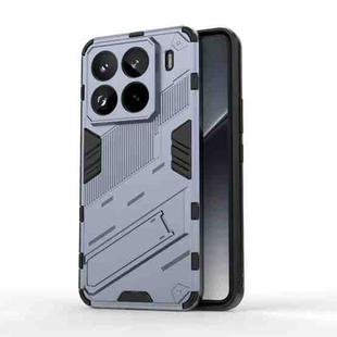 For Xiaomi 15 Pro 5G Punk Armor 2 in 1 PC + TPU Phone Case with Holder(Grey)
