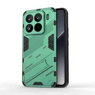 For Xiaomi 15 Pro 5G Punk Armor 2 in 1 PC + TPU Phone Case with Holder(Green)