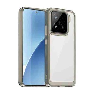 For Xiaomi 15 Colorful Series Acrylic Hybrid TPU Phone Case(Transparent Grey)