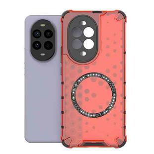 For Huawei nova 13 Pro 5G Honeycomb Magnetic Ring Shockproof Phone Case(Red)