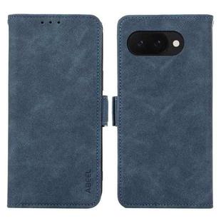 For Google Pixel 9a ABEEL Frosted Magnetic RFID Leather Phone Case(Blue)