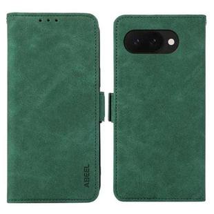 For Google Pixel 9a ABEEL Frosted Magnetic RFID Leather Phone Case(Green)