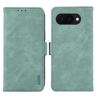 For Google Pixel 9a ABEEL Frosted Magnetic RFID Leather Phone Case(Cyan)