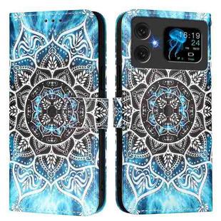 For Cubot A20 Colored Drawing Pattern Plain Weave Leather Phone Case(Undersea Mandala)