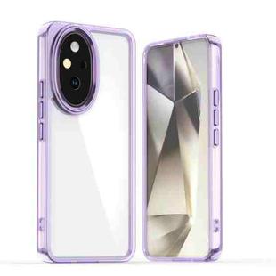 For Honor 200 Pro Shine High Transparency Acrylic Phone Case(Purple)