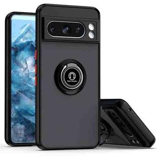 For Google Pixel 8 Pro Q Shadow 1 Series TPU + PC Phone Case with Ring(Black+Red)