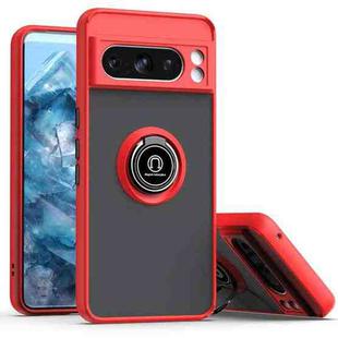 For Google Pixel 8 Pro Q Shadow 1 Series TPU + PC Phone Case with Ring(Red)