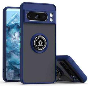 For Google Pixel 8 Pro Q Shadow 1 Series TPU + PC Phone Case with Ring(Royal Blue)
