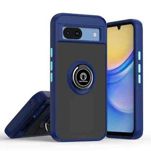 For Google Pixel 8a Q Shadow 1 Series TPU + PC Phone Case with Ring(Royal Blue)