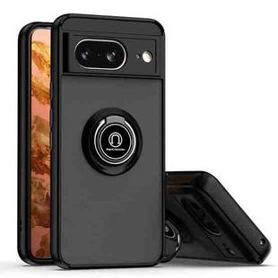 For Google Pixel 8 Q Shadow 1 Series TPU + PC Phone Case with Ring(Black+Black)