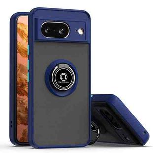 For Google Pixel 8 Q Shadow 1 Series TPU + PC Phone Case with Ring(Royal Blue)