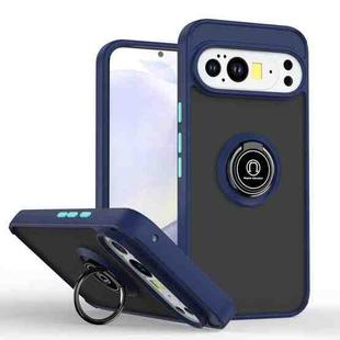 For Google Pixel 10 Pro XL Q Shadow 1 Series TPU + PC Phone Case with Ring(Royal Blue)