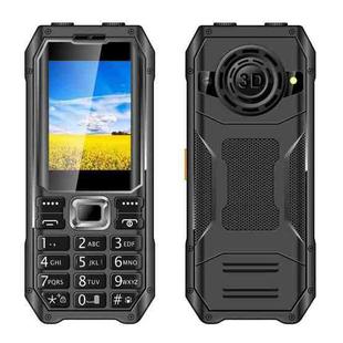 Q6000 Elder Keypad Phone, 2.4 inch, 6800mAh, Dual Flashlights, 21 Keys, SOS, FM, Dual SIM, GSM, Plug:EU Plug(Black)