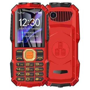 Q7+ 4G Elder Keypad Rugged Phone, 1.77 inch, 16800mAh, 21 Keys,  SOS, FM, Network: 4G, Dual SIM(Red)