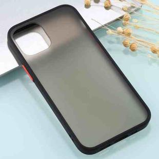 For iPhone 12 mini Skin Feel Series Shockproof Frosted TPU + PC Protective Case(Black)