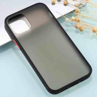 For iPhone 12 / 12 Pro Skin Feel Series Shockproof Frosted TPU + PC Protective Case(Black)