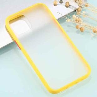 For iPhone 12 / 12 Pro Skin Feel Series Shockproof Frosted TPU + PC Protective Case(Yellow)
