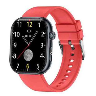 ET587 1.95 inch AMOLED Screen Smart Watch, ECG Electrocardiogram/Blood Sugar Monitoring(Red)