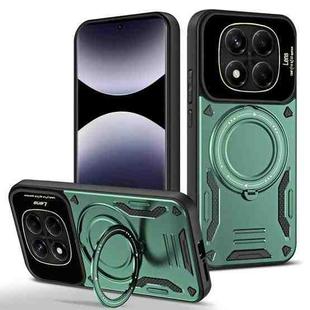 For Redmi Note 14 Pro 4G Global Large Window MagSafe Holder Phone Case(Green)