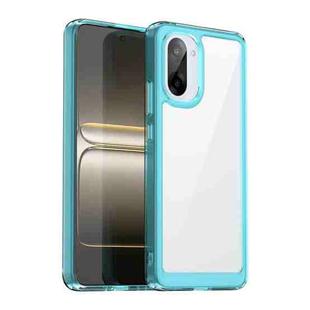 For OnePlus Ace 5 Racing Colorful Series Acrylic Hybrid TPU Phone Case(Transparent Blue)
