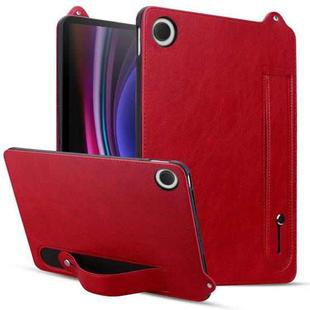 For Xiaomi Mi Pad 4 TPU Leather Back Tablet Case with Wristband(Red)