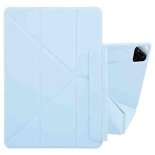 For Xiaomi Pad 7 / 7 Pro Fixed Buckle Magnetic Deformation Leather Tablet Case(Ice Blue)
