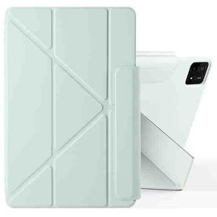 For Xiaomi Pad 6 / 6 Pro Fixed Buckle Magnetic Deformation Leather Tablet Case(Baby Green)