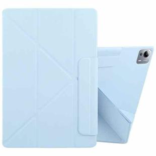 For Xiaomi Pad 7 Ultra Fixed Buckle Magnetic Deformation Leather Tablet Case(Ice Blue)