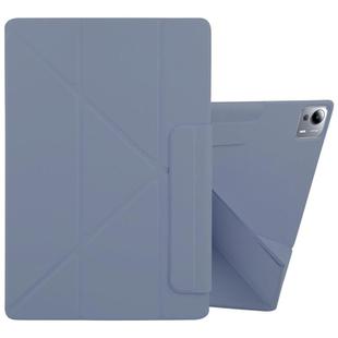 For Xiaomi Pad 7 Ultra Fixed Buckle Magnetic Deformation Leather Tablet Case(Lavender Purple)