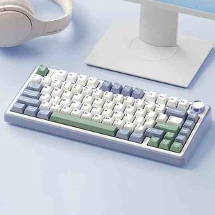 AULA F75 80 Keys Wired/2.4G/Bluetooth Three Model Customized RGB Mechanical Keyboard(Snow Spruce Green)