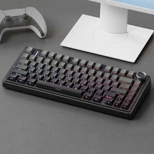 AULA F75 80 Keys Wired/2.4G/Bluetooth Three Model Customized RGB Mechanical Keyboard(Gradient Grey)