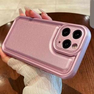 For iPhone 11 Pro Max Leather Texture TPU Phone Case(Pink)