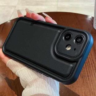 For iPhone 11 Leather Texture TPU Phone Case(Black)