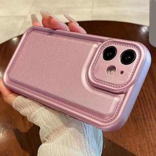 For iPhone 11 Leather Texture TPU Phone Case(Pink)