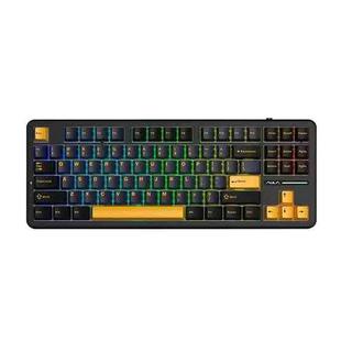 AULA F87 87 Keys Wired/2.4G/Bluetooth Three Model Customized RGB Mechanical Keyboard(Thunder Black)