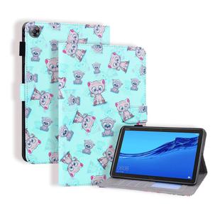 Huawei MediaPad M5 Lite 8 Coloured Drawing Horizontal Flip Leather Case with Holder & Card Slot & Photo Frame(Bear)