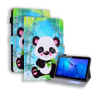 Huawei MediaPad T5 Coloured Drawing Horizontal Flip Leather Case with Holder & Card Slot & Photo Frame(Panda)